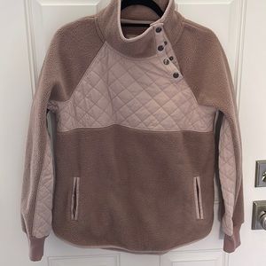 Abercrombie Asymmetrical Botton Fleece